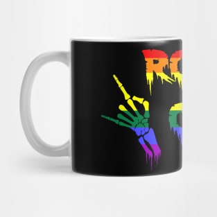 Rock On LGBT Rainbow Pride Flag Mug